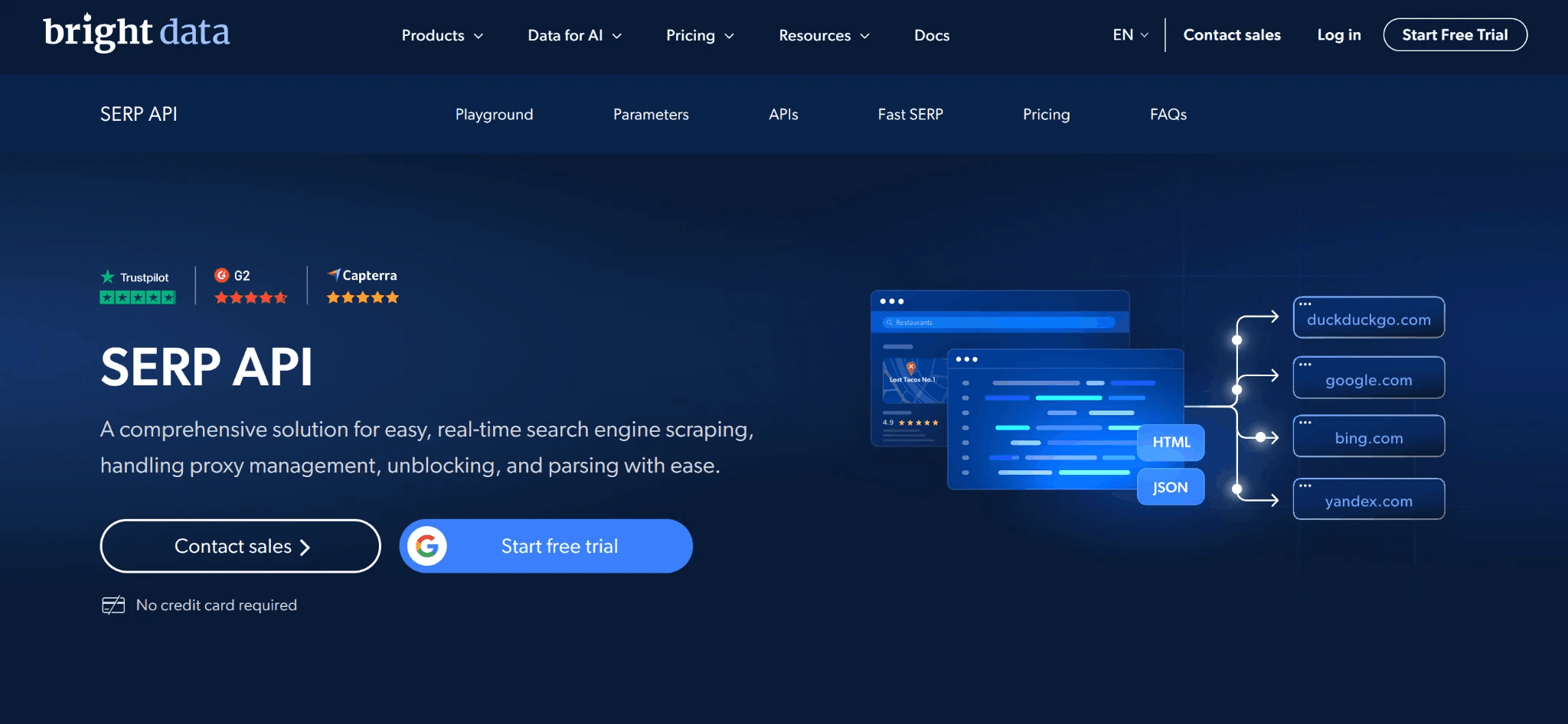 Bright Data API Bright Data SERP API