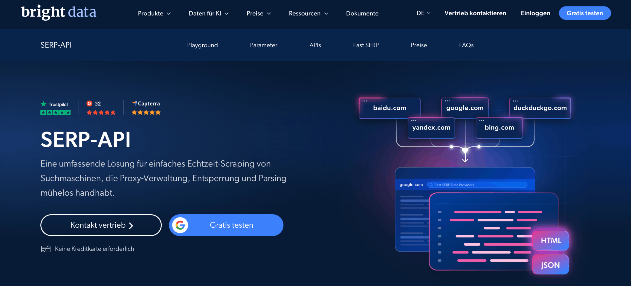 Bright Data API Bright Data SERP API