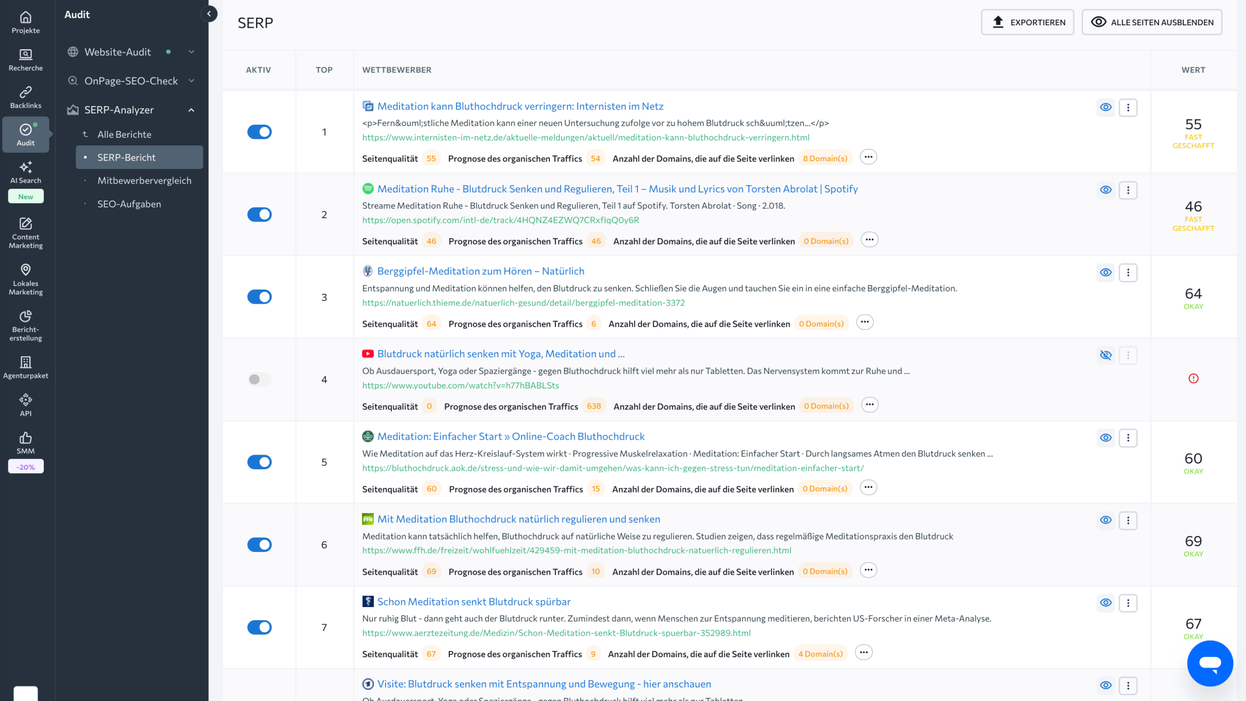 SERP Checker von SE Ranking SE Ranking SERP Checker