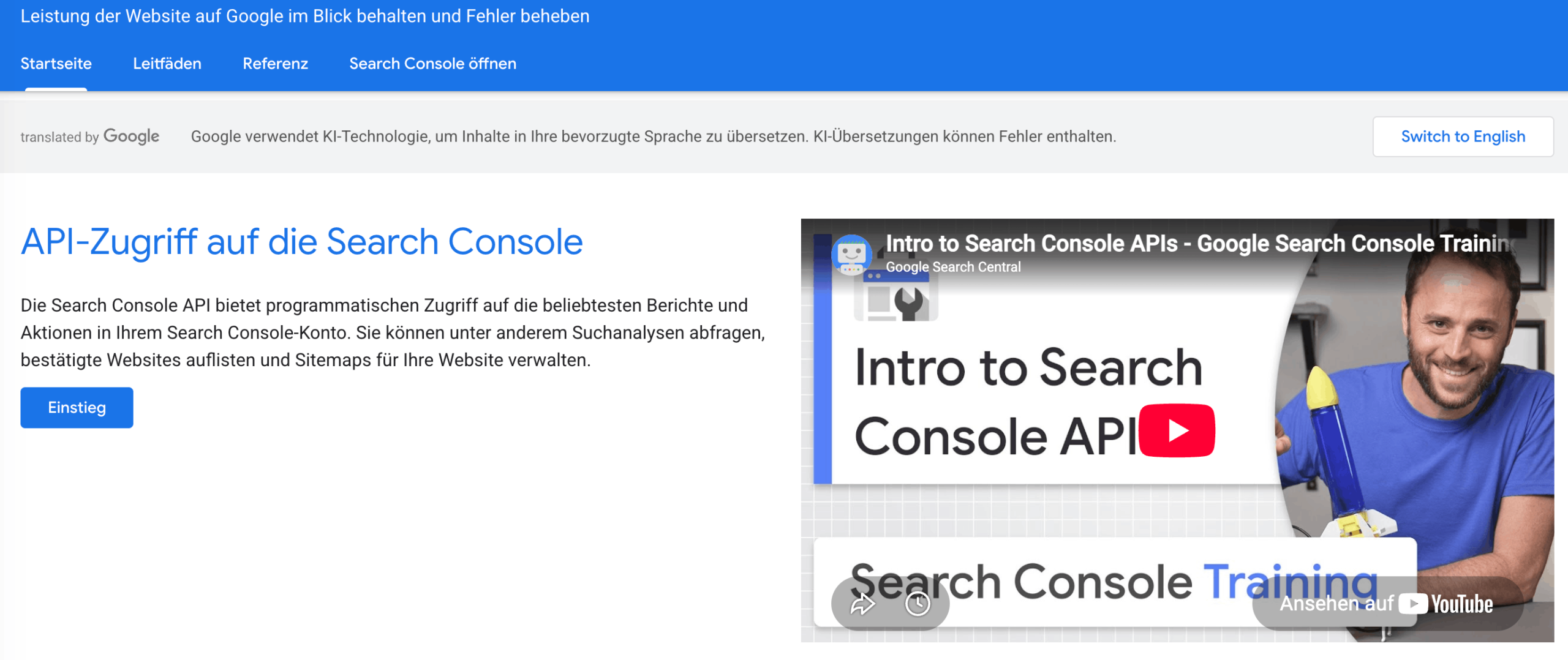 GSC API Google Search Console (GSC) API