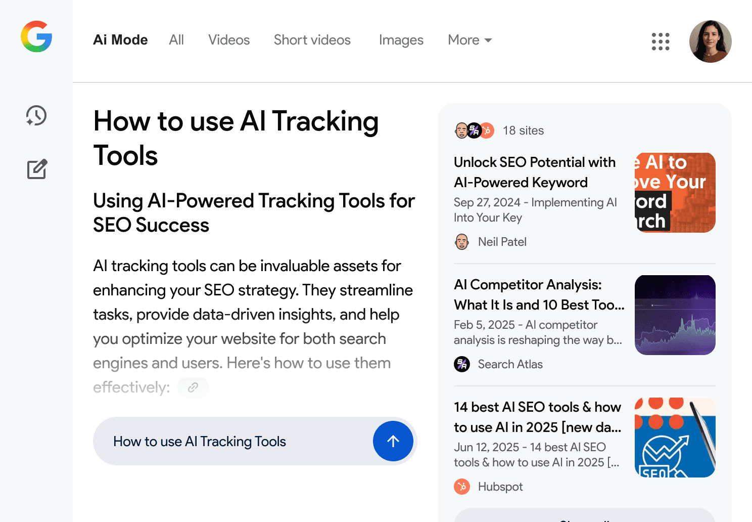 Google AI Mode Tracker