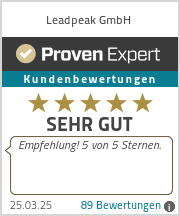 Leadpeak GmbH award image