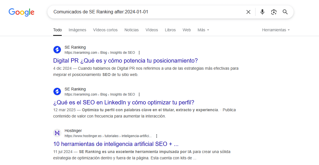 Comunicados de SE Ranking after:2024-01-01