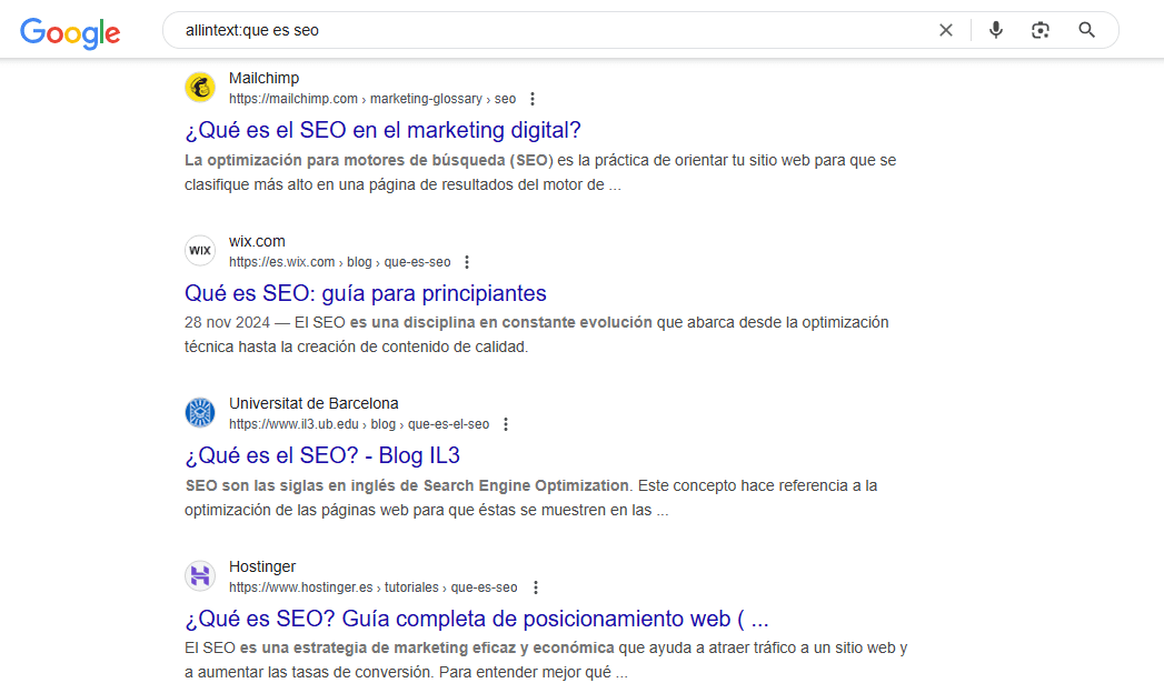 allintext:que es seo