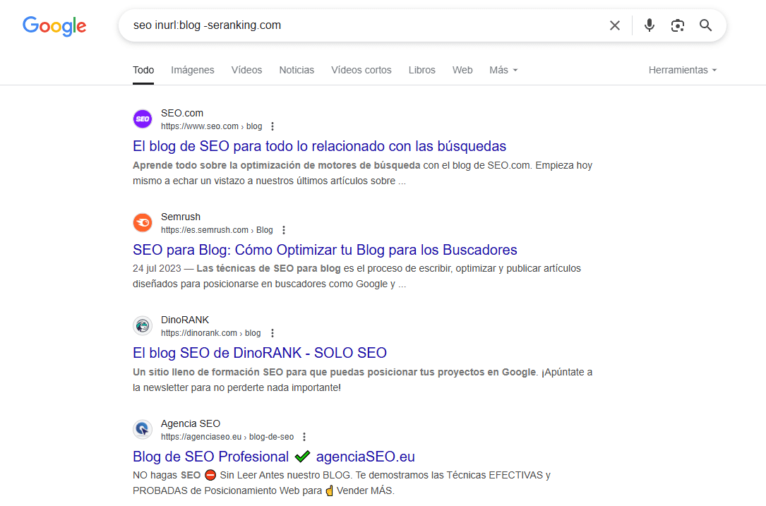 seo inurl:blog -seranking.com