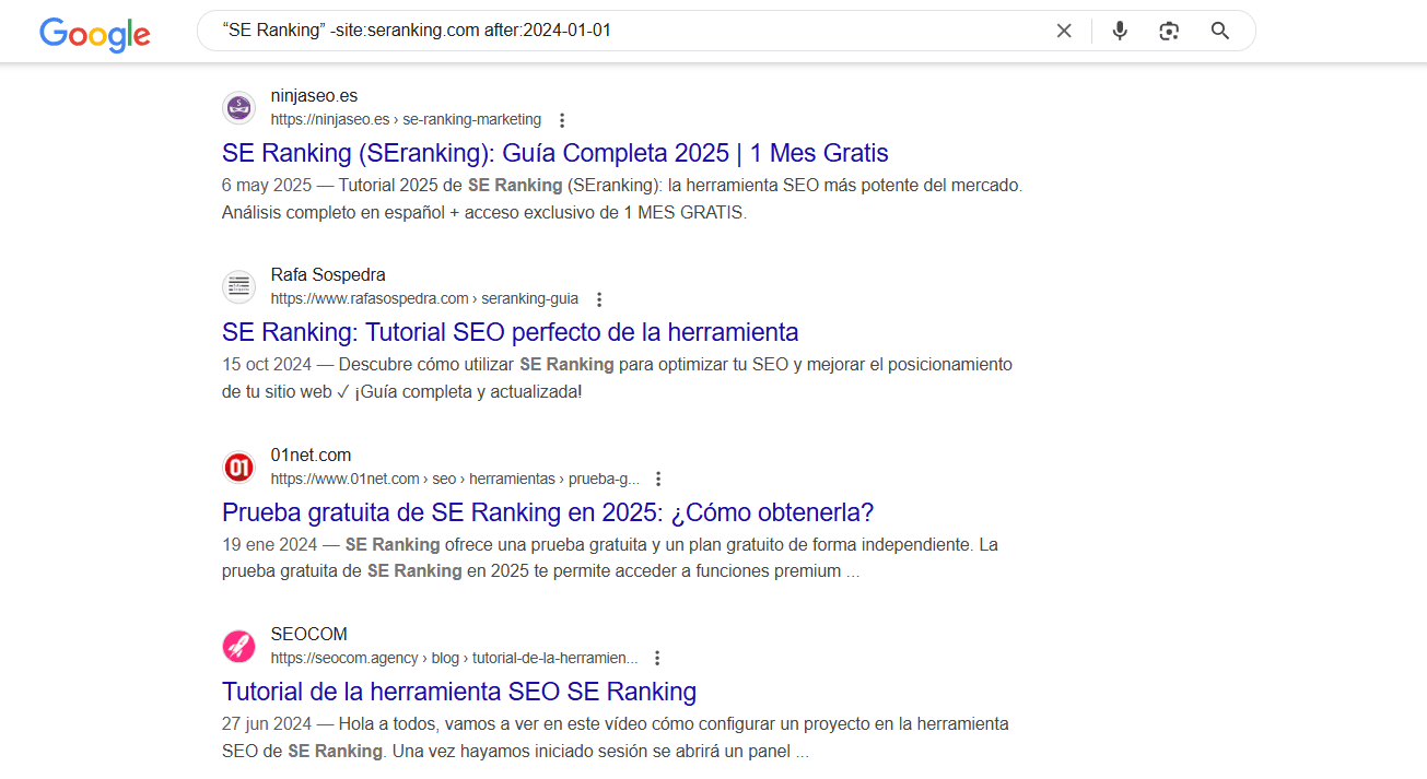 “SE Ranking” -site:seranking.com after:2024-01-01