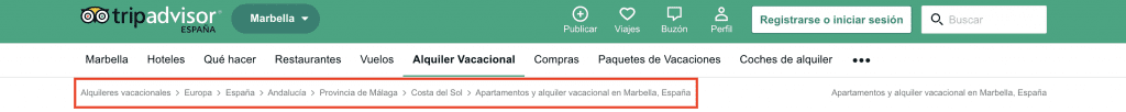 Historial de breadcrumbs