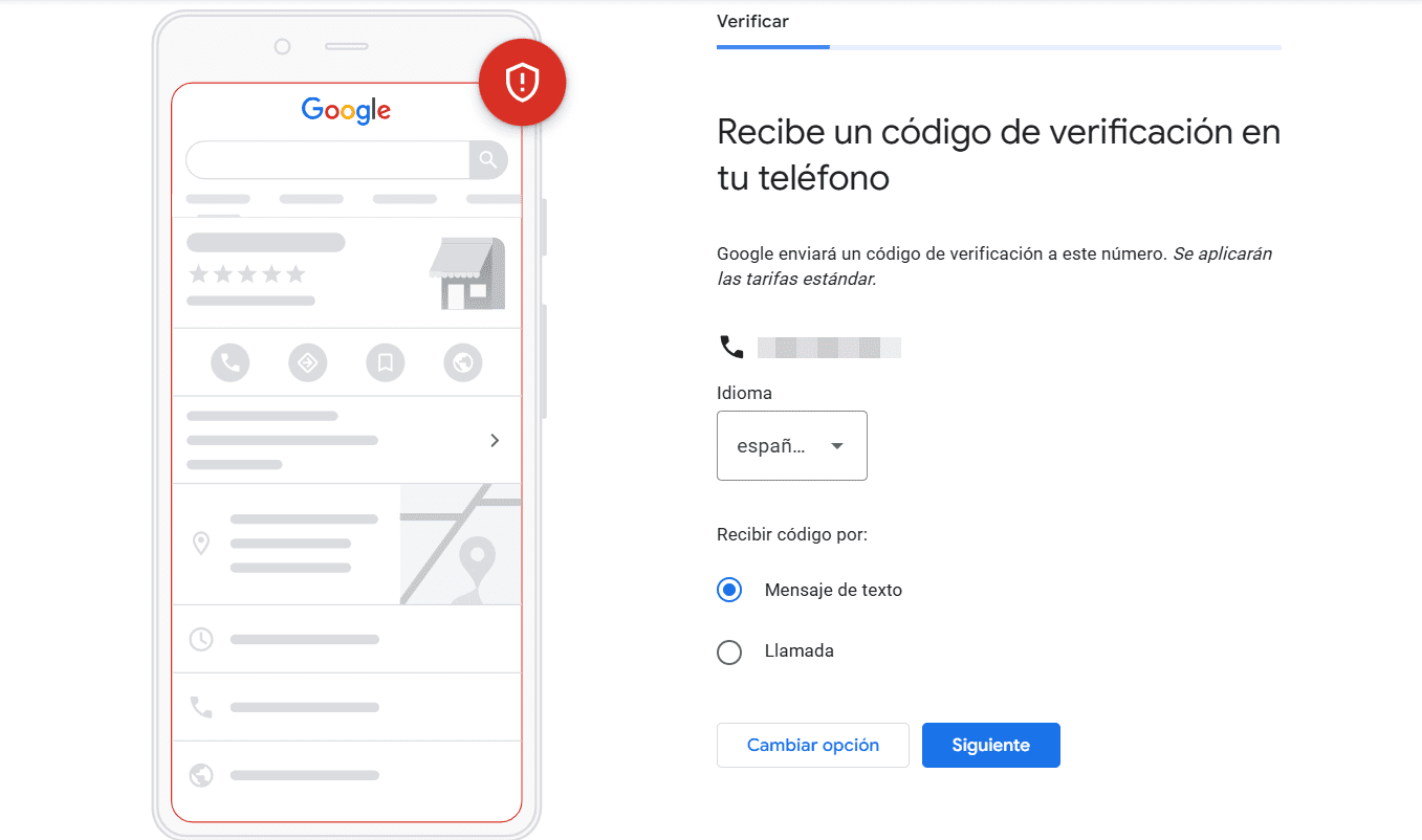 Verificación de GBP por teléfono