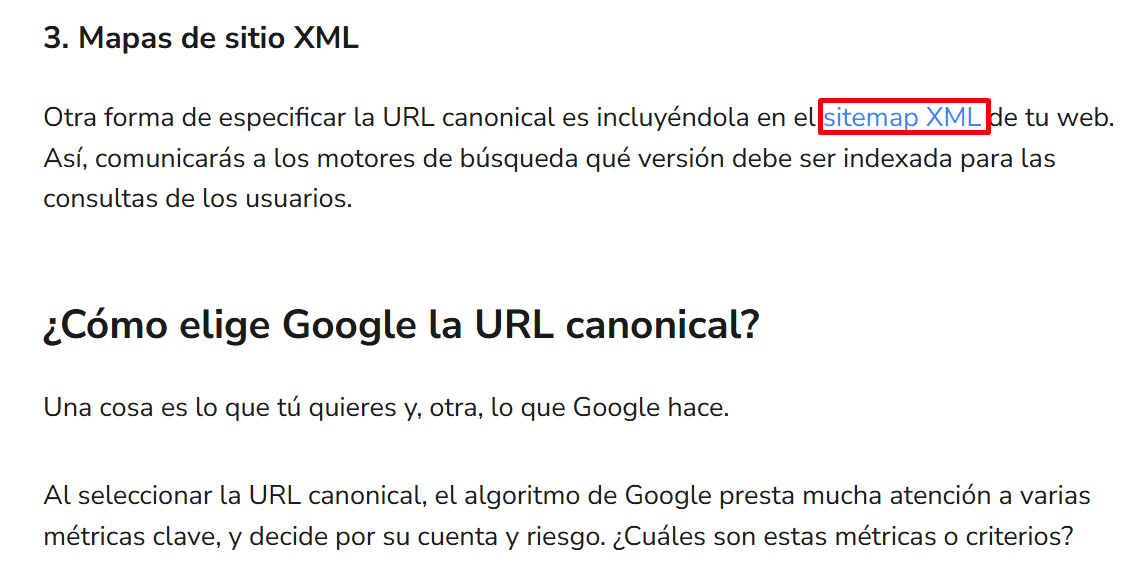 Ejemplo de enlace contextual