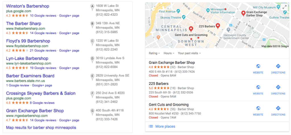 Google Local Pack 