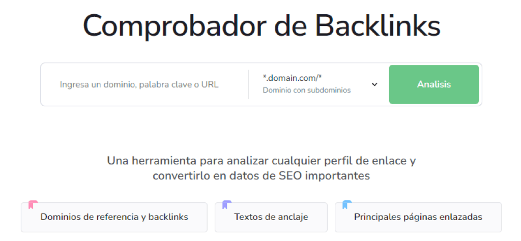 Comprobador de backlinks