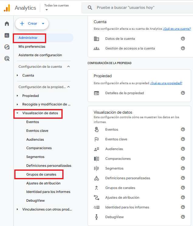 Grupo de canales en GA4 - respondiendo preguntas SEO con Google Analytics