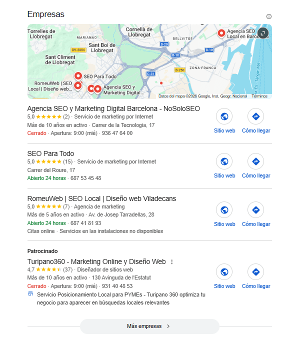 SEO y SEM en Local Pack SEO y SEM en Local Pack