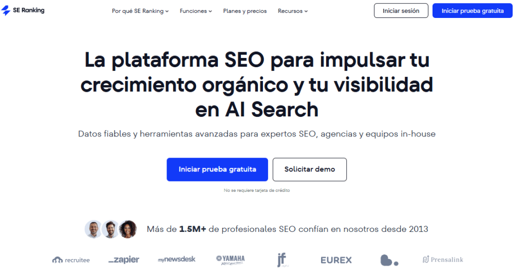 Alternativas a DinoRANK: Seranking Alternativas a DinoRANK: SE Ranking