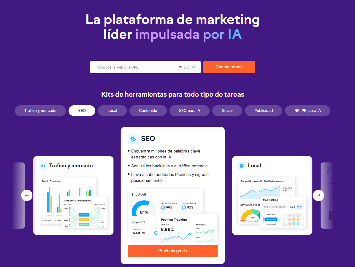 Plataforma SEO Semrush