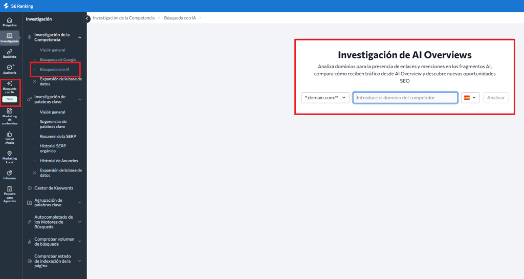 Investigación de AI Overvoews