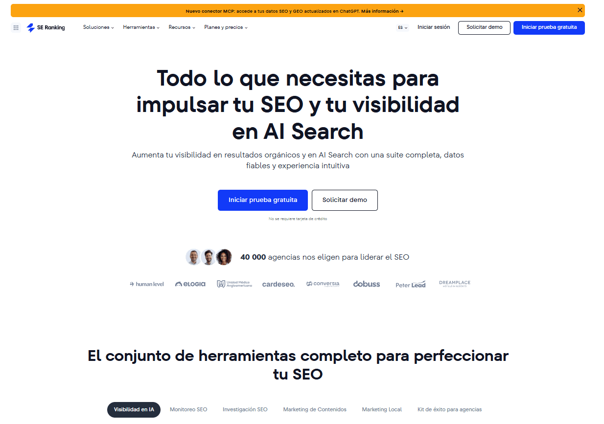 Herramientas de auditoría SEO: SE Ranking Mejores herramientas auditoria SEO SE Ranking