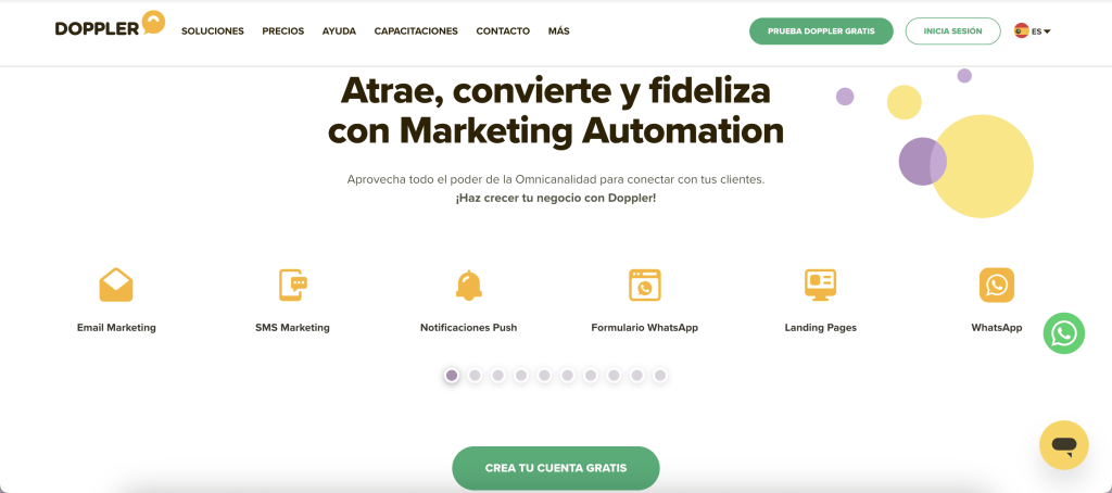 Herramienta de email marketing Doppler