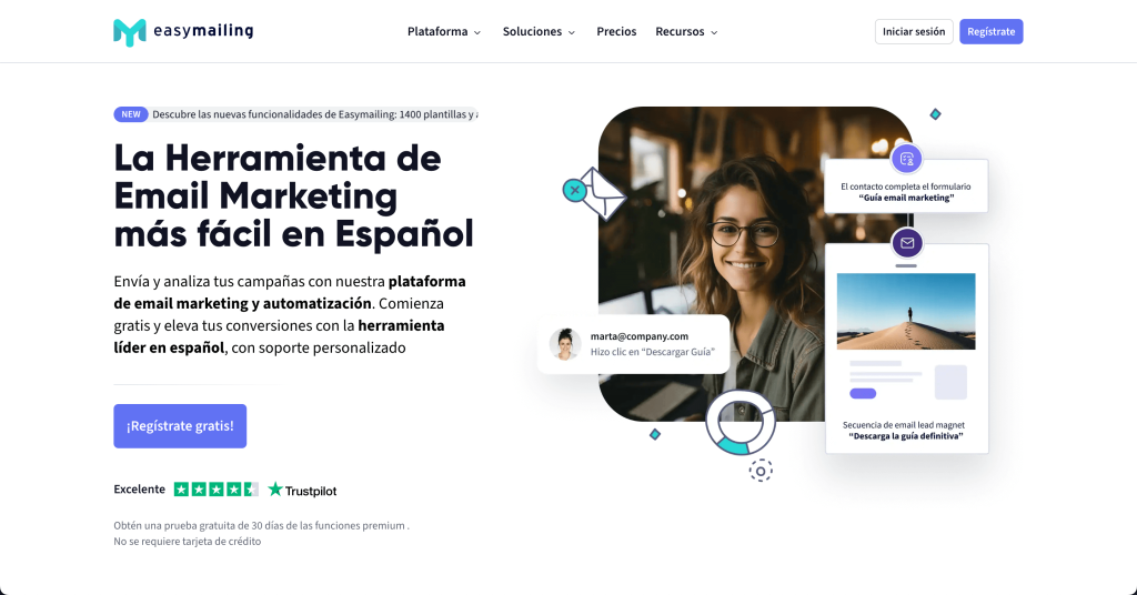 Herramienta de email marketing Easymailing