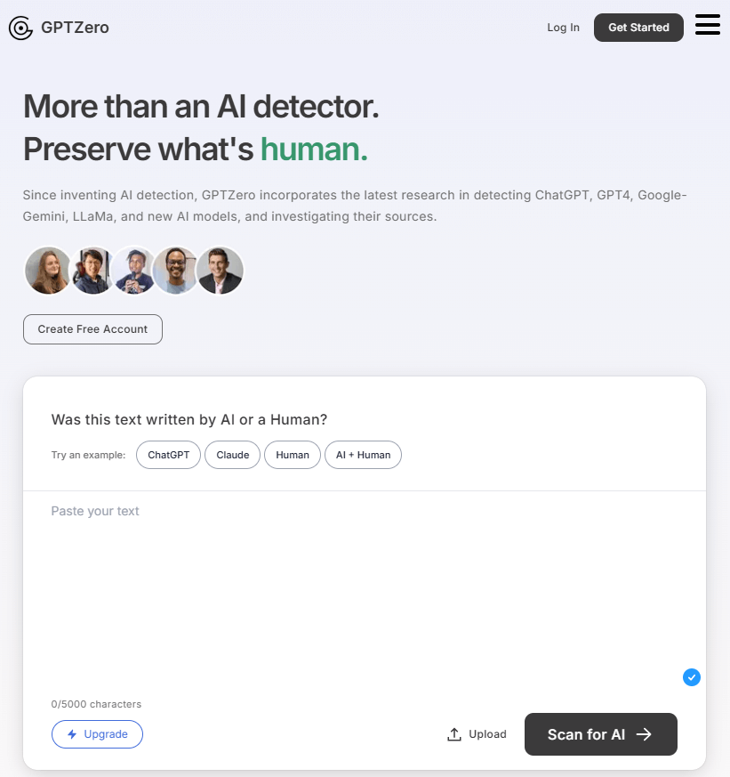 GPTZero herramienta de detección de contenidos