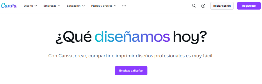 Herramienta de diseño Canva