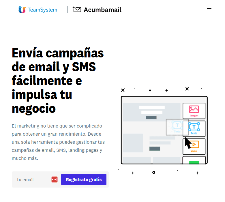 Herramienta de email marketing Acumbamail