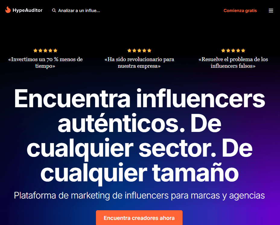 Herramienta de marketing de influencers: Hypeauditor