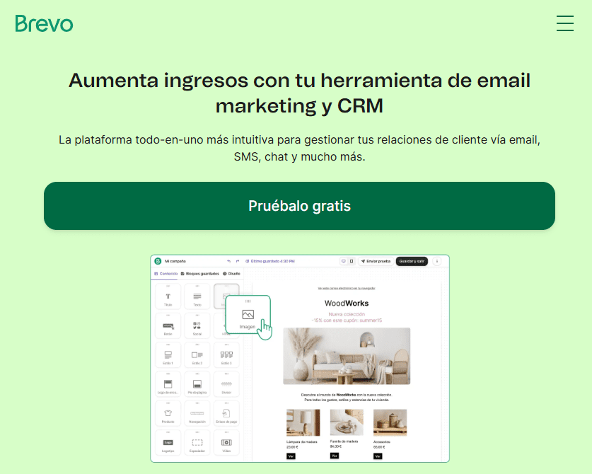 Herramientas de email marketing: Brevo