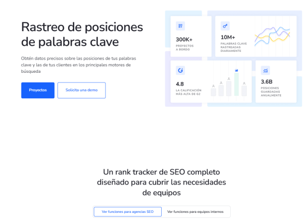 Las 10 mejores herramientas de rank tracking SEO [2026]