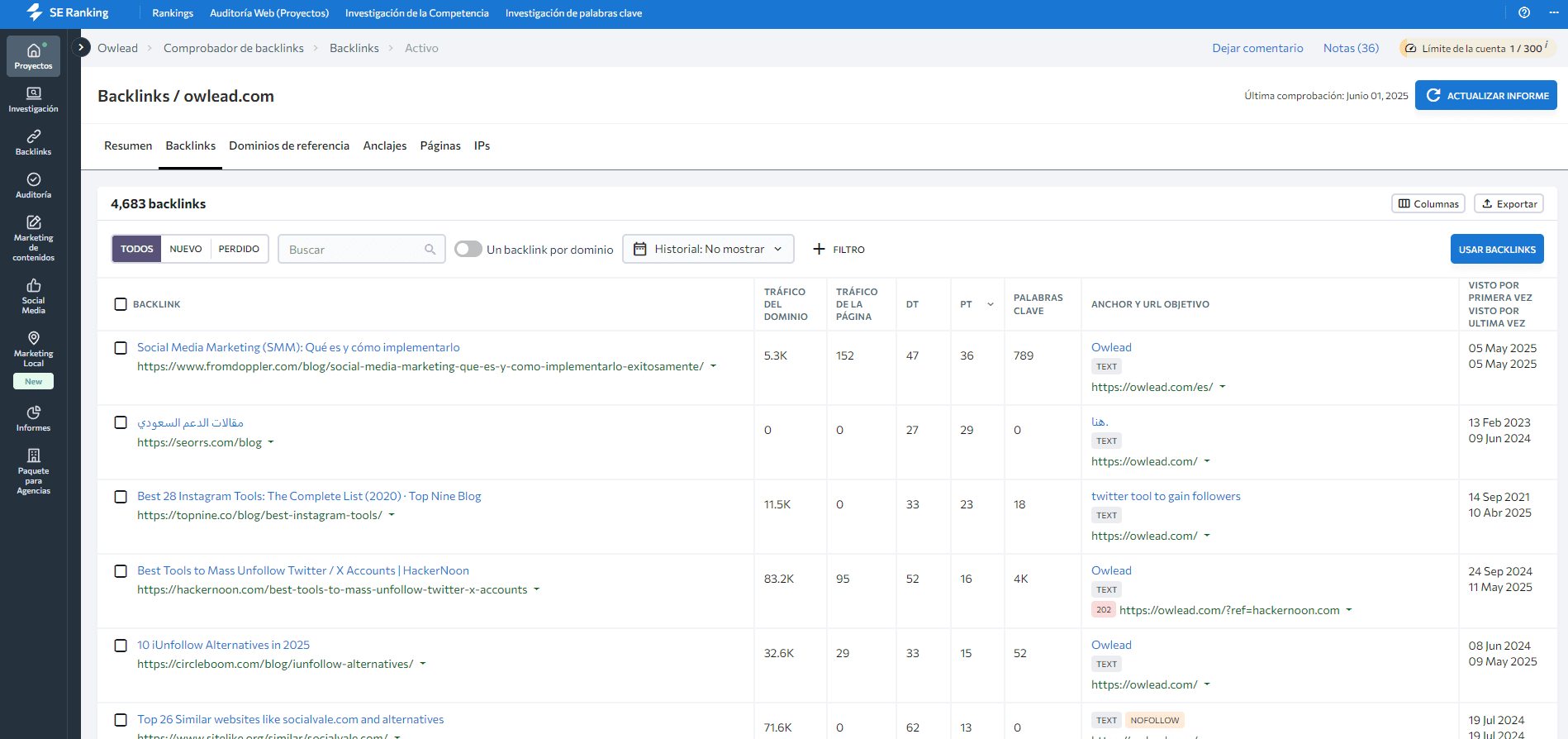 Backlinks owlead