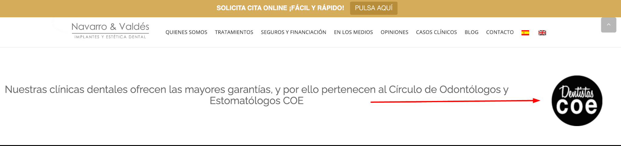 Certificaciones de la clínica dental