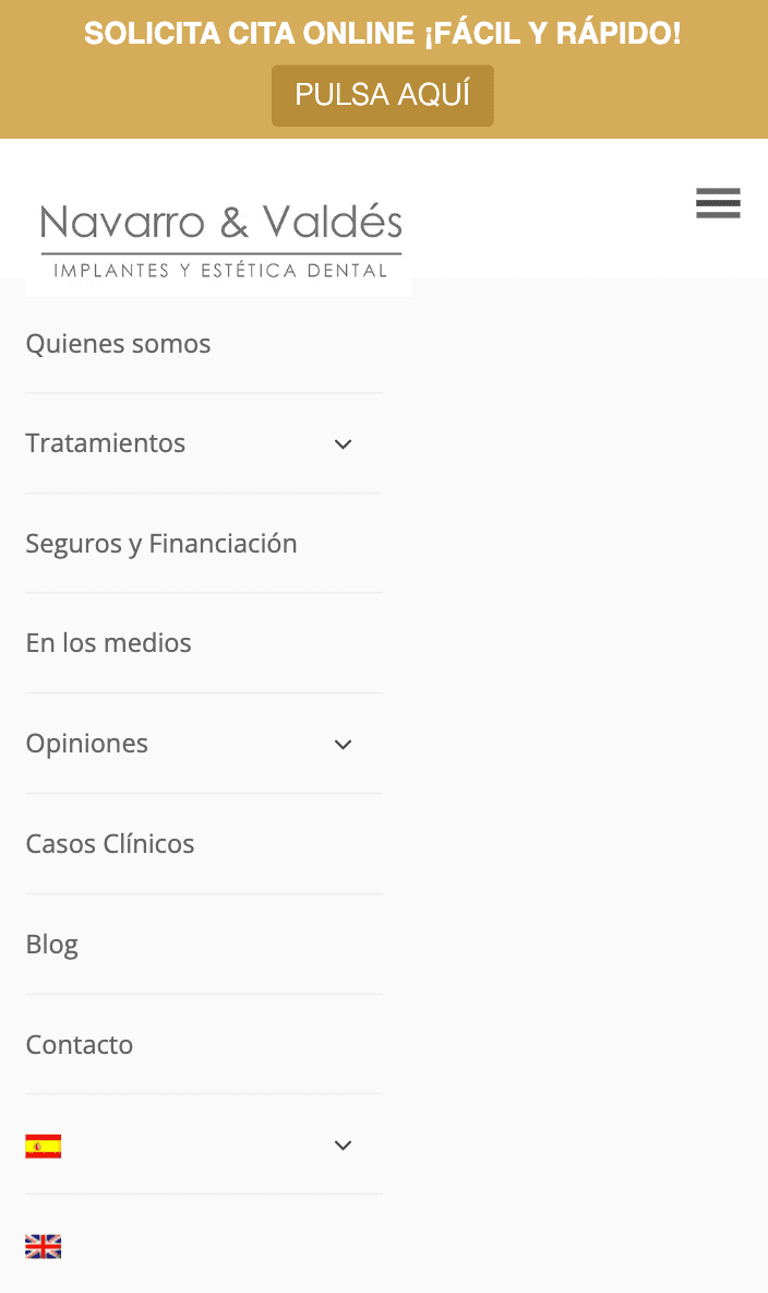 Diseño responsive para el web dental