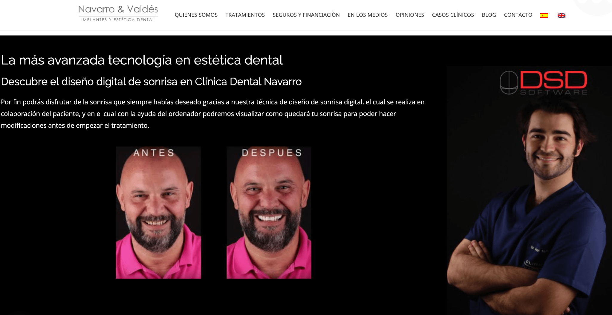 La galería que muestre resultados de pacientes reales