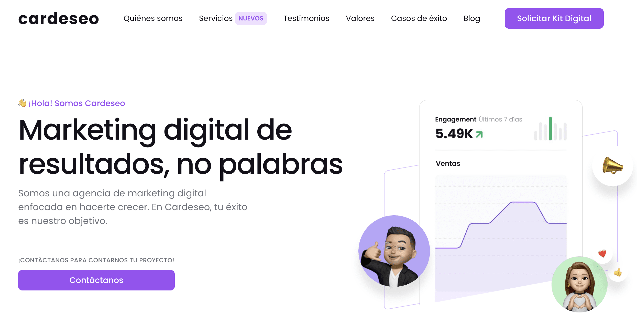 Cardeseo's main page