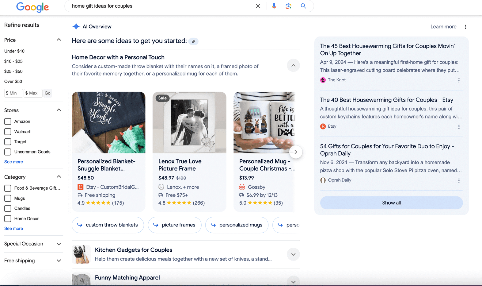 AI Overviews para consultas comerciales