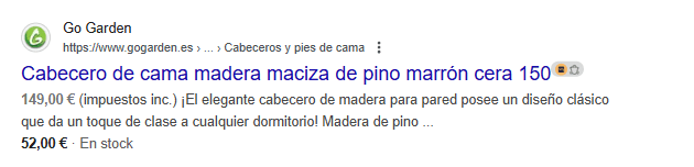 meta datos ficha producto