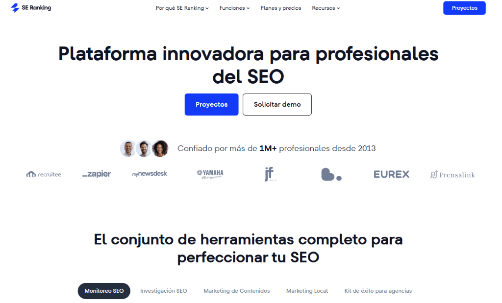 SE Ranking: mejores alternativas a Rankerfy
