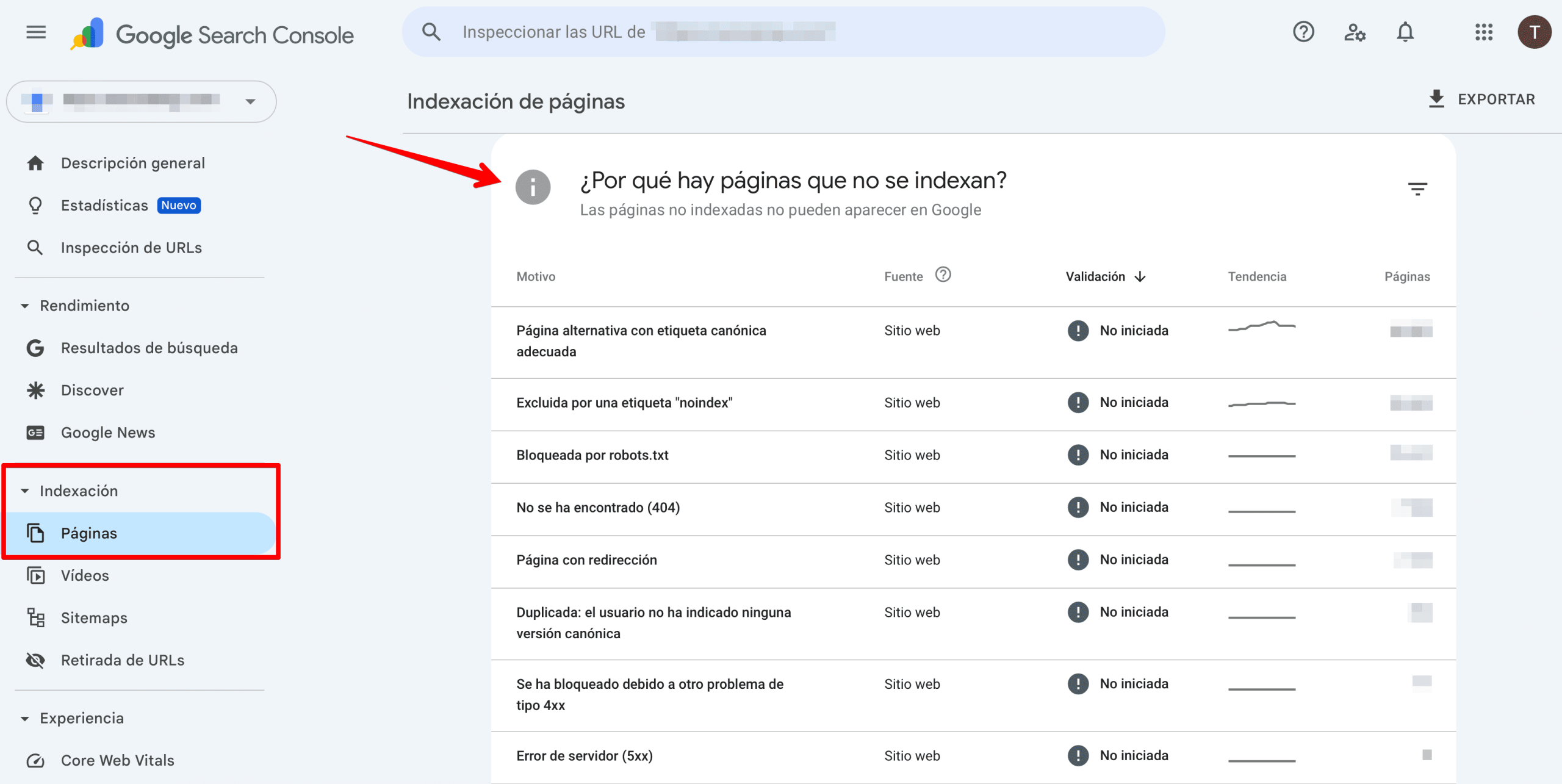 ¿Por qué Google no indexa las páginas?