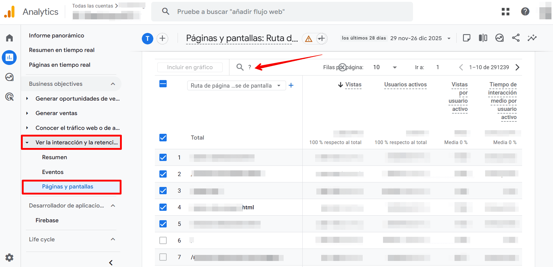Supervisión de URL con parámetros a través de GA4