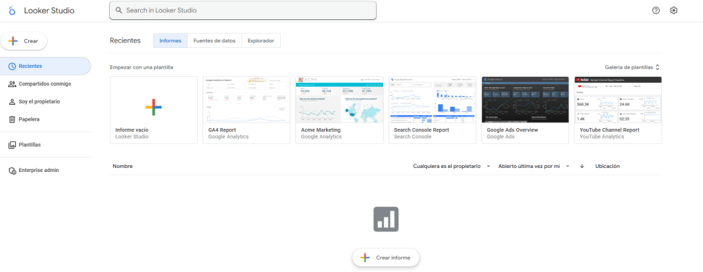 Looker studio para analítica web
