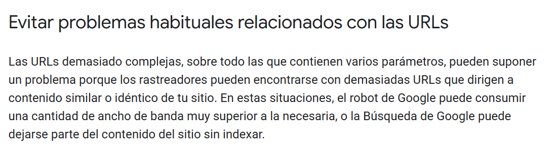 Problemas comunes relacionados con las URL