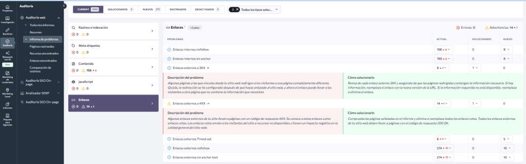 Códigos HTTP en informe de problemas Códigos HTTP en informe de problemas