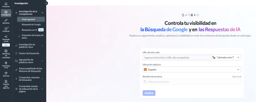 Análisis de la competencia Análisis de la competencia