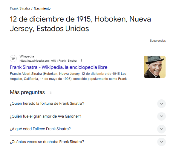 Ejemplo de seo semántico con entidades Ejemplo de seo semántico con entidades