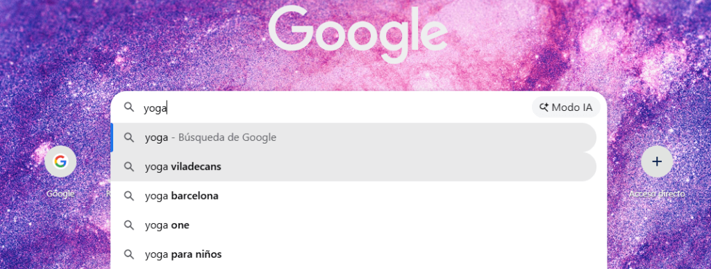 Sugerencias automáticas Sugerencias automáticas