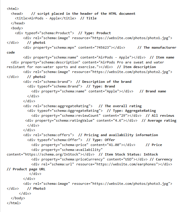 Ejemplo RDFa Ejemplo RDFa