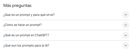 Rastreo de prompts con más preguntas Rastreo de prompts con más preguntas
