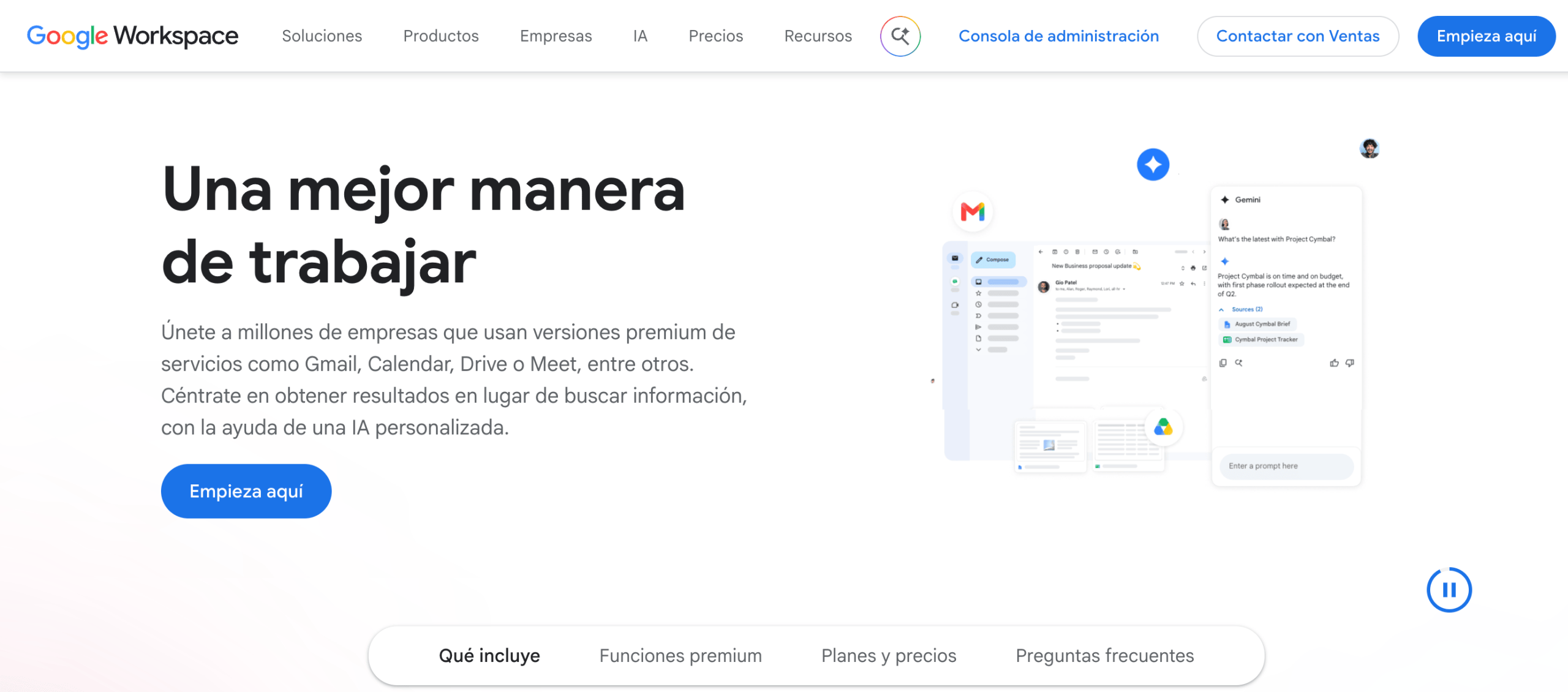 Herramientas de Google Workspace Aplicaciones de Google Workspace para productividad y colaboración en la nube