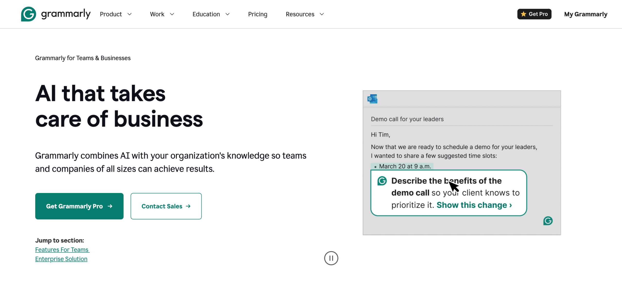 Grammarly Interfaz de Grammarly, asistente de escritura con IA