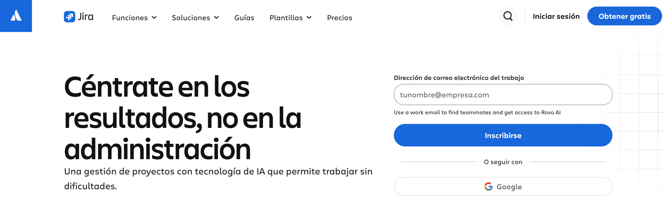 Jira Interfaz de Jira, herramienta de gestión de proyectos y tareas